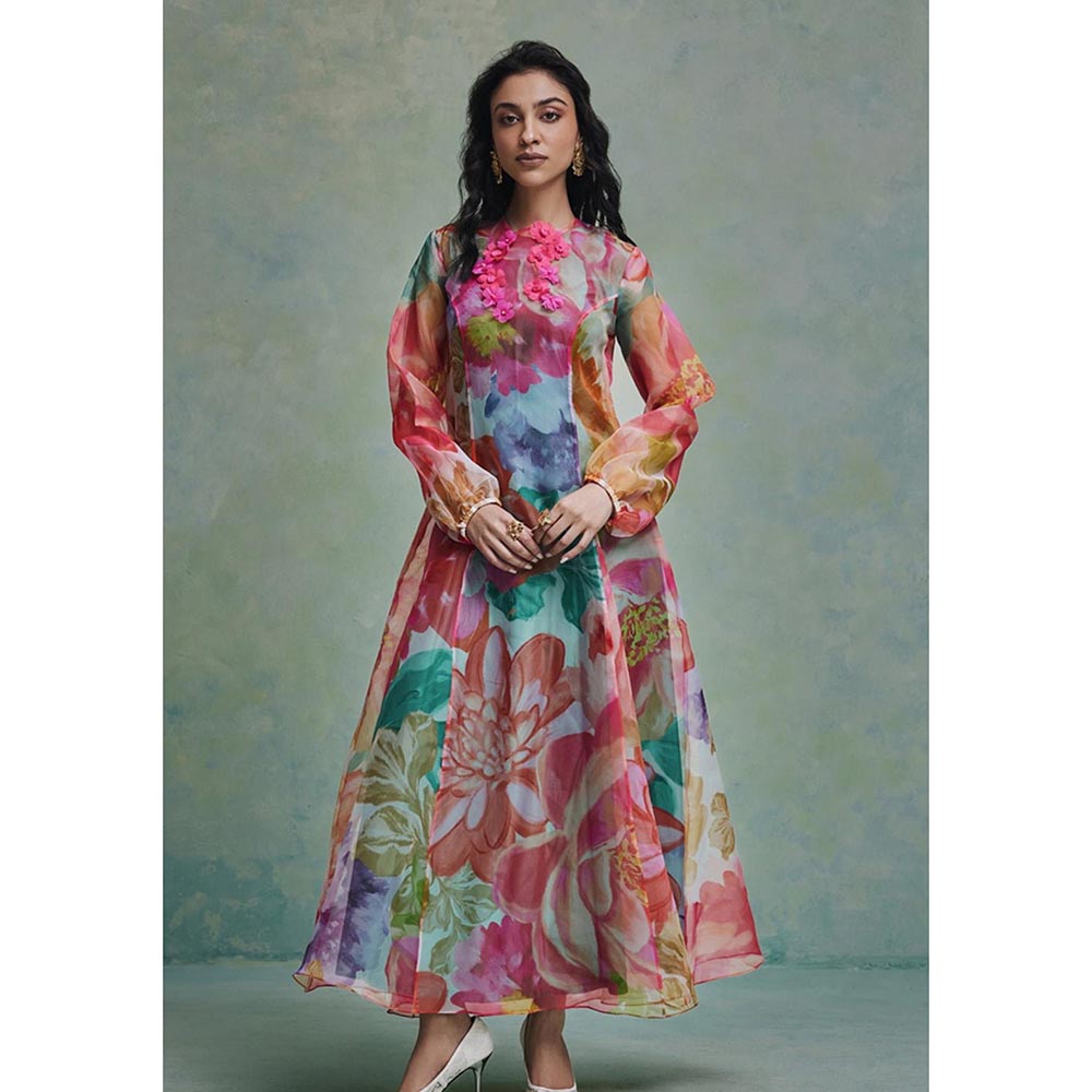 ZABELLA Multi-Colour Wild Bloom Gown