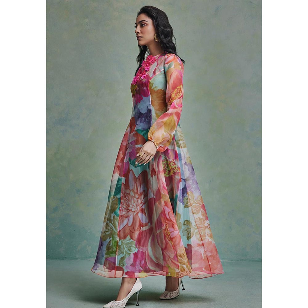 ZABELLA Multi-Colour Wild Bloom Gown
