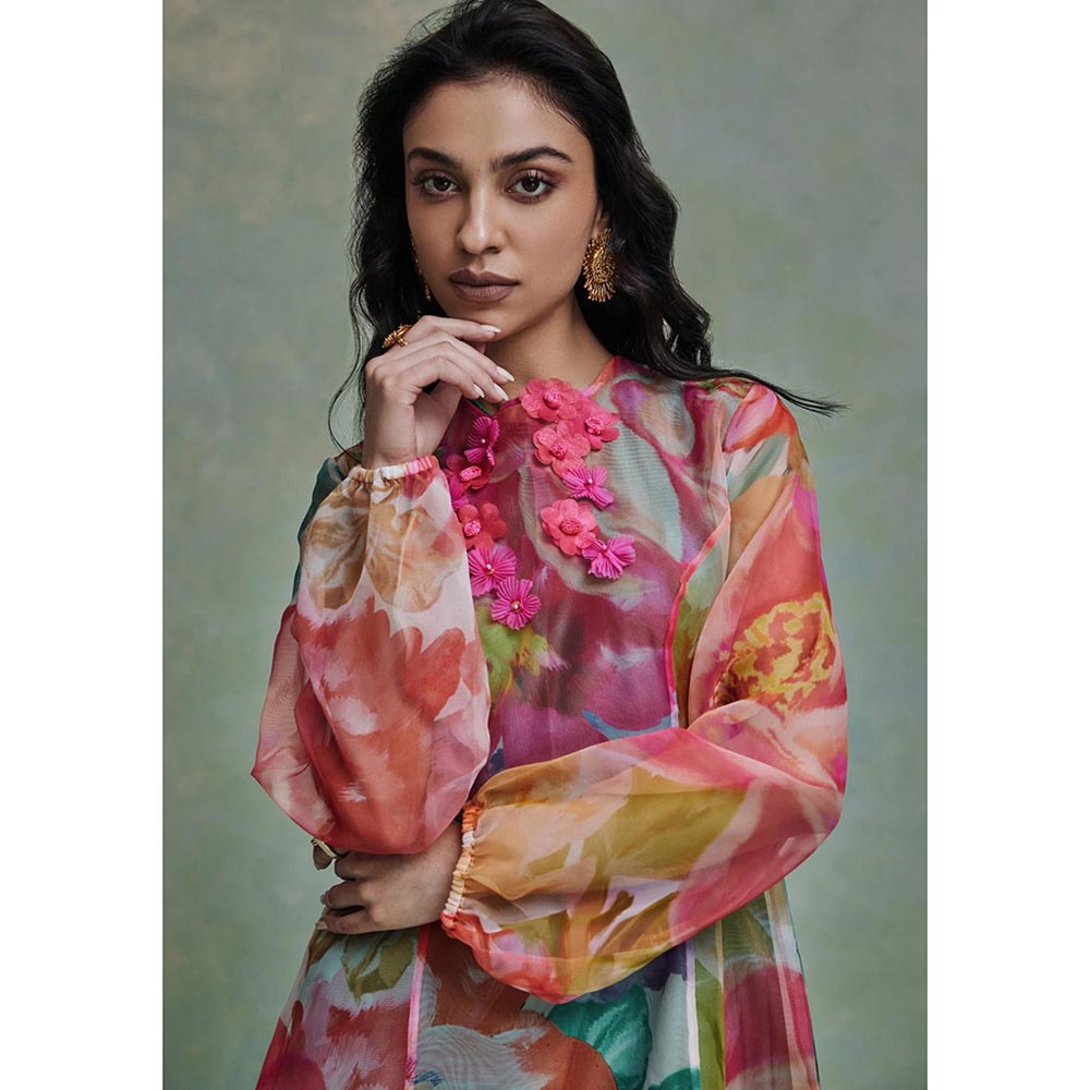 ZABELLA Multi-Colour Wild Bloom Gown