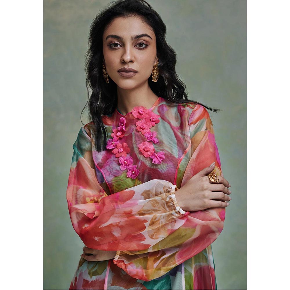 ZABELLA Multi-Colour Wild Bloom Gown