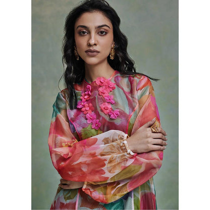 ZABELLA Multi-Colour Wild Bloom Gown