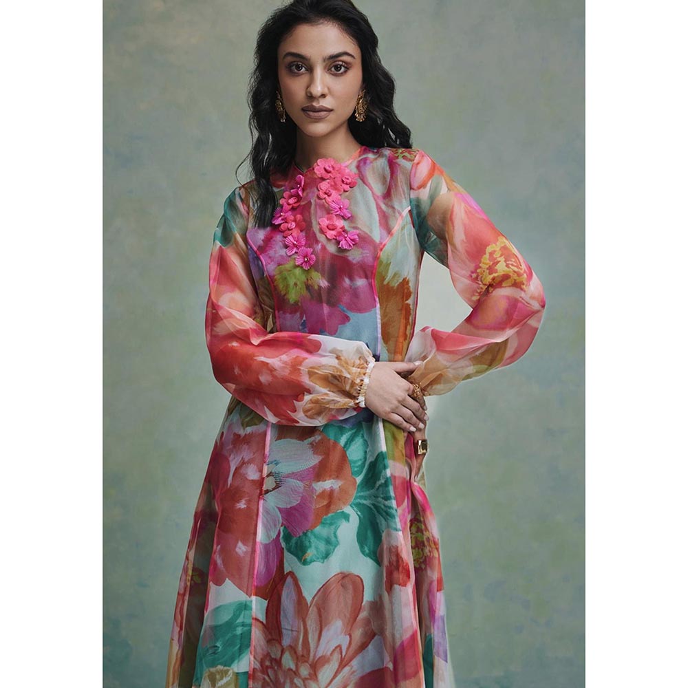 ZABELLA Multi-Colour Wild Bloom Gown