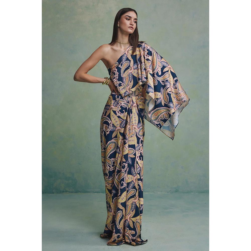 ZABELLA Multi-Colour Victoria Wild Drape Dress