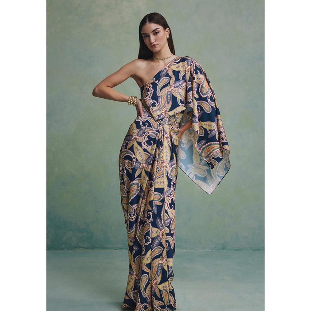 ZABELLA Multi-Colour Victoria Wild Drape Dress