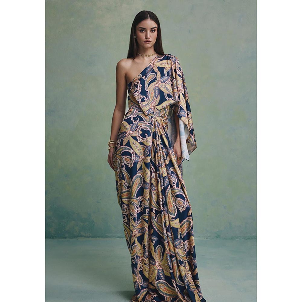 ZABELLA Multi-Colour Victoria Wild Drape Dress