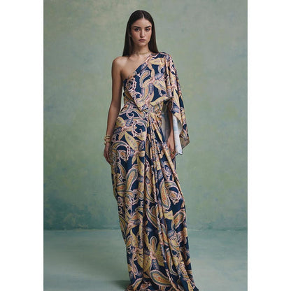 ZABELLA Multi-Colour Victoria Wild Drape Dress