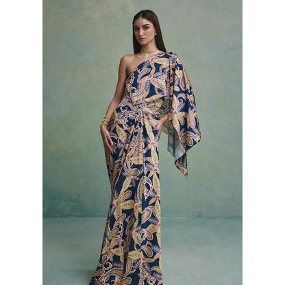 ZABELLA Multi-Colour Victoria Wild Drape Dress