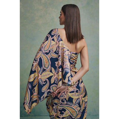 ZABELLA Multi-Colour Victoria Wild Drape Dress