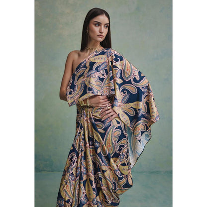 ZABELLA Multi-Colour Victoria Wild Drape Dress