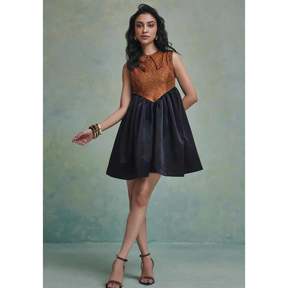 ZABELLA Black Mirage Mini Dress