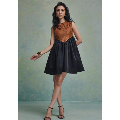 ZABELLA Black Mirage Mini Dress