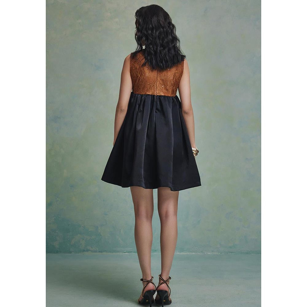 ZABELLA Black Mirage Mini Dress