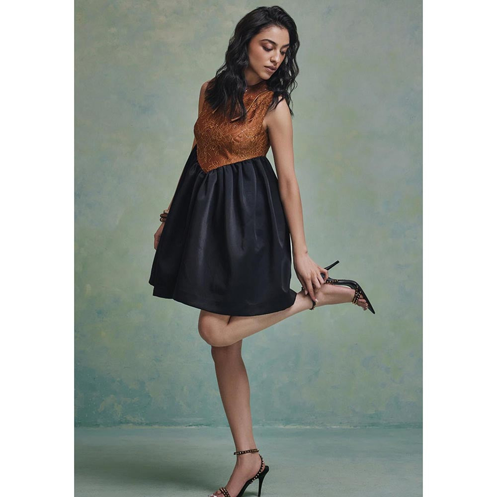 ZABELLA Black Mirage Mini Dress