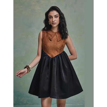 ZABELLA Black Mirage Mini Dress