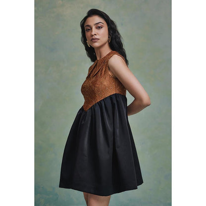 ZABELLA Black Mirage Mini Dress