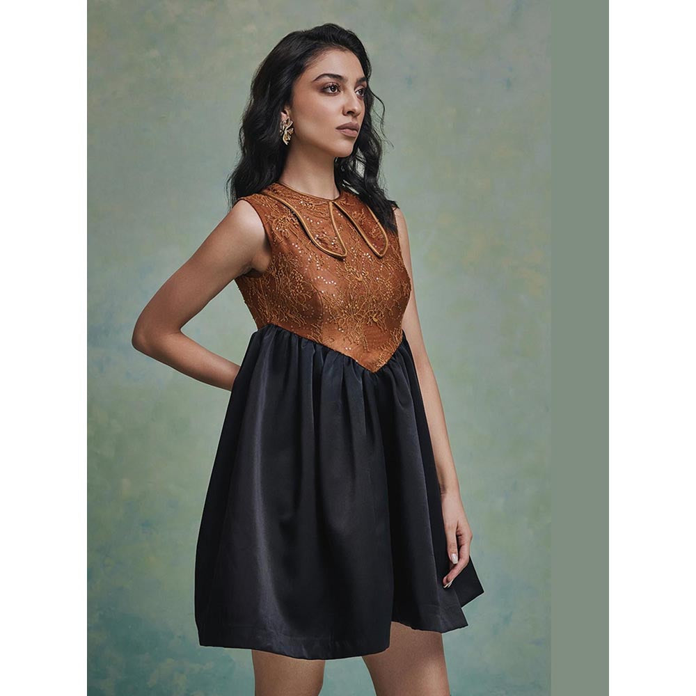 ZABELLA Black Mirage Mini Dress