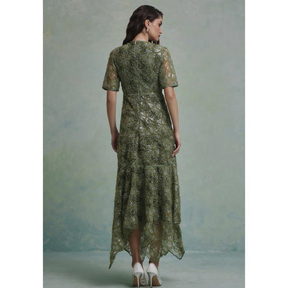 ZABELLA Green Lana Midi Dress