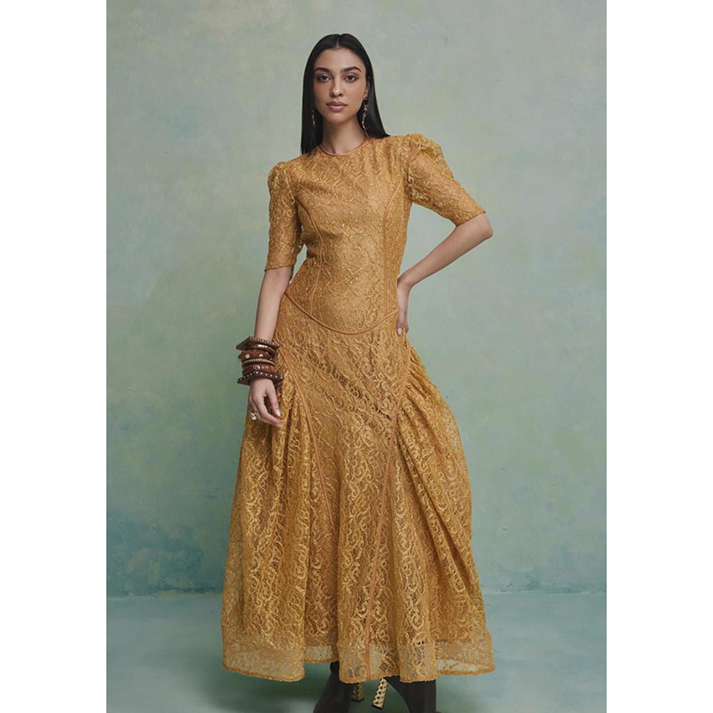 ZABELLA Gold Desert Dynasty Dress
