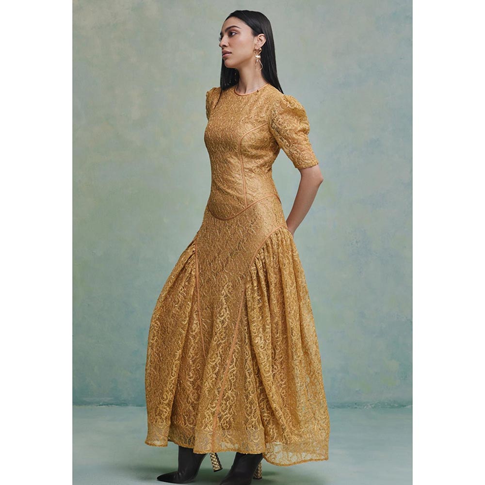 ZABELLA Gold Desert Dynasty Dress