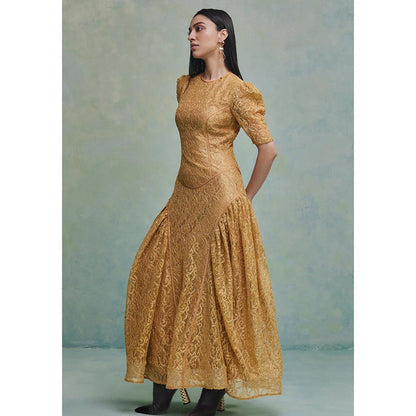 ZABELLA Gold Desert Dynasty Dress