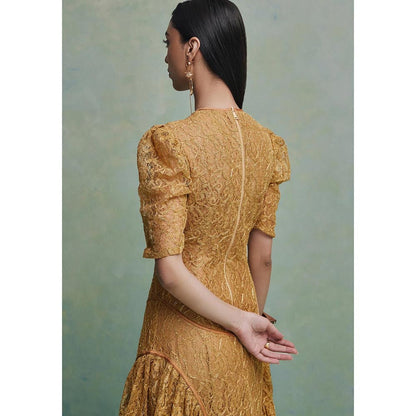 ZABELLA Gold Desert Dynasty Dress
