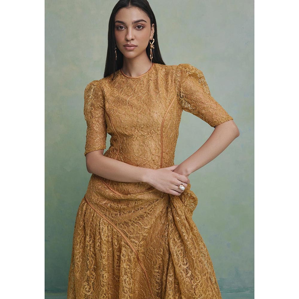 ZABELLA Gold Desert Dynasty Dress