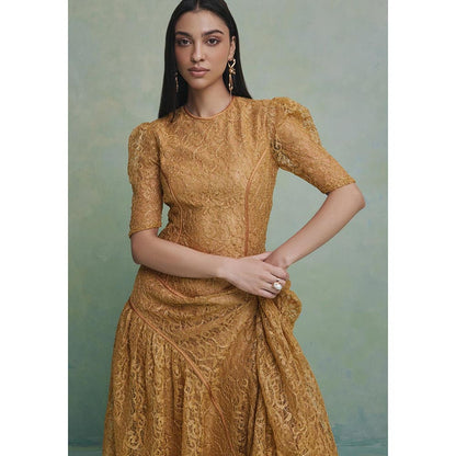 ZABELLA Gold Desert Dynasty Dress