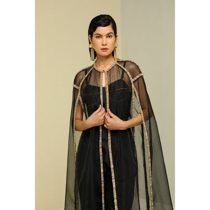 Zaitra Organza Cape Jacket