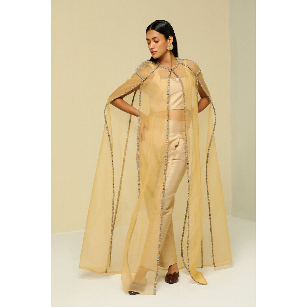 Zaitra Organza Cape Jacket