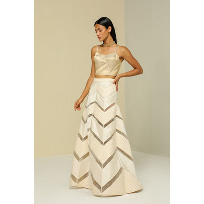 Zaitra Zig Zag Reversible Skirt