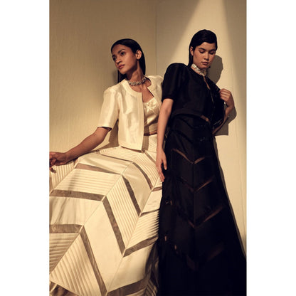 Zaitra Zig Zag Reversible Skirt