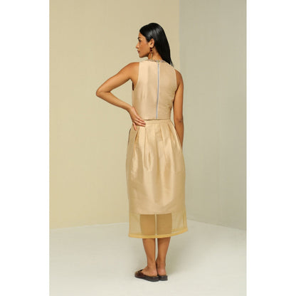 Zaitra Gold Crop Top