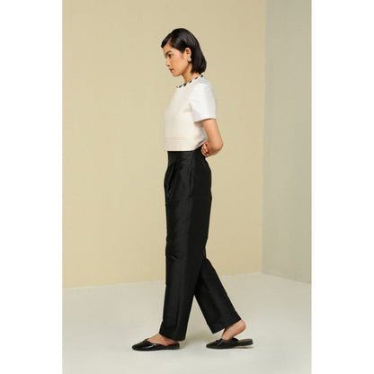 Zaitra White Stripe Top