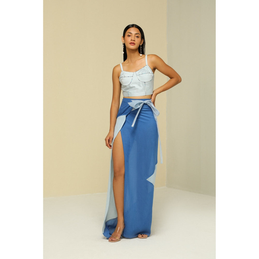 Zaitra Ice Blue Bustier