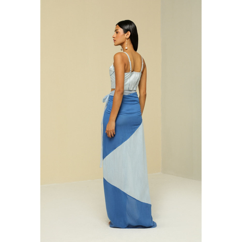 Zaitra Ice Blue Bustier