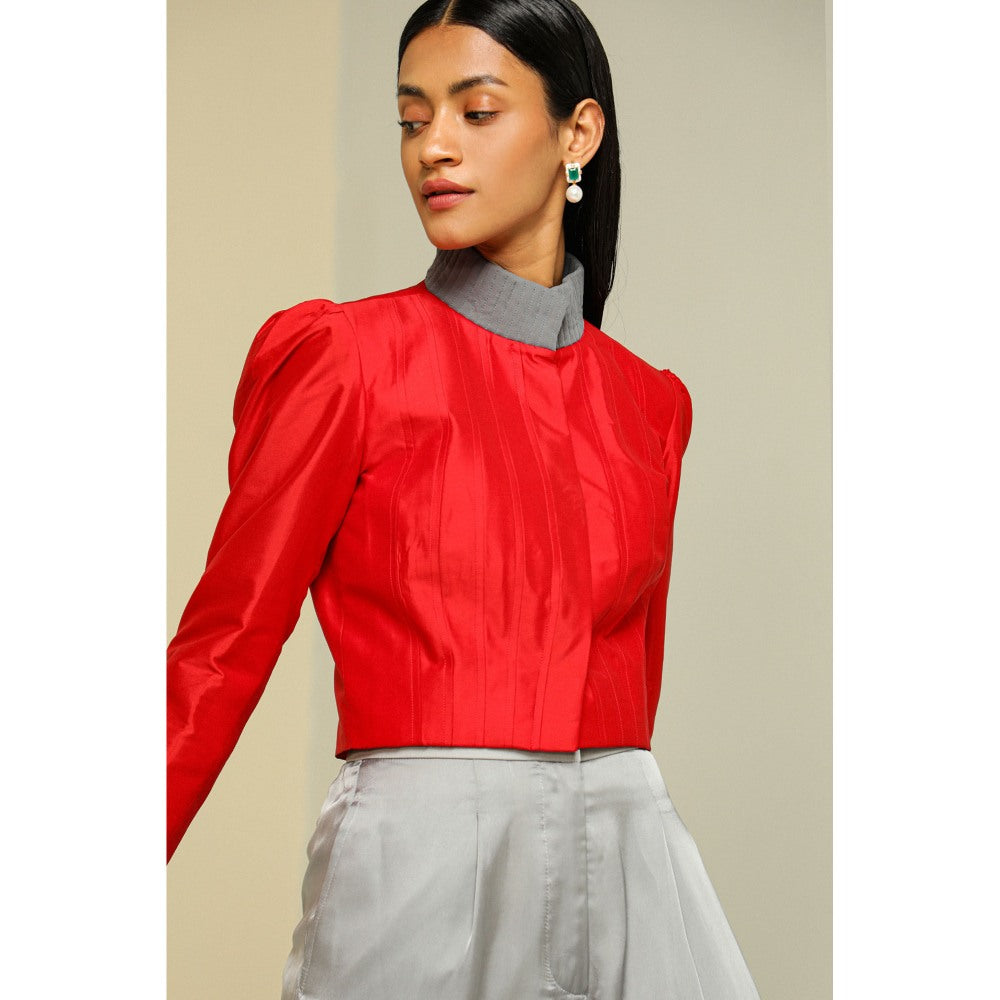 Zaitra Red Short Jacket