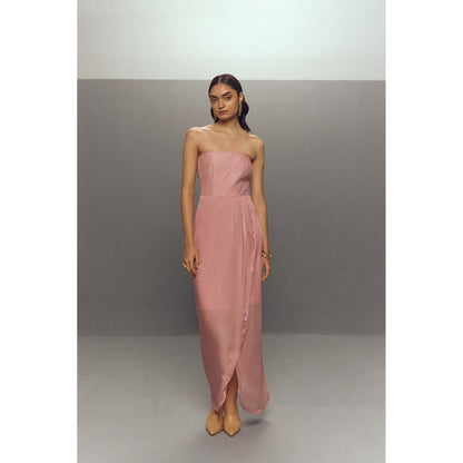 Zaitra Pink Long Dress