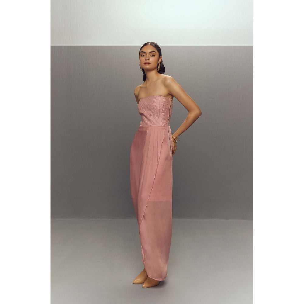 Zaitra Pink Long Dress