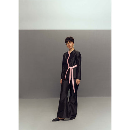 Zaitra Black Bell Pants