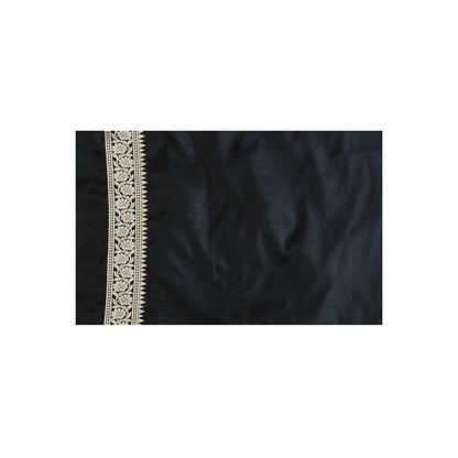 Zal from Benaras Purple Rangkat Silk Banarasi Handloom Saree with Unstitched Blouse