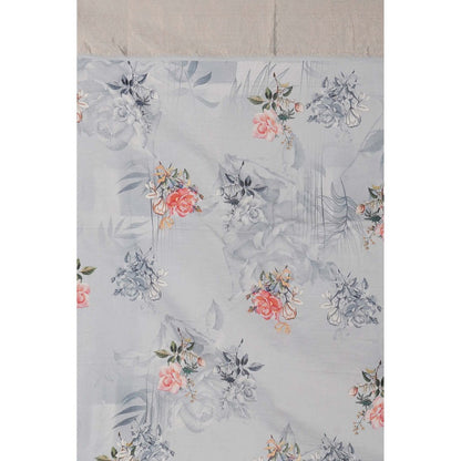 Zal from Benaras Blue Pure Silk Digital Print Banarasi Handloom Dupatta