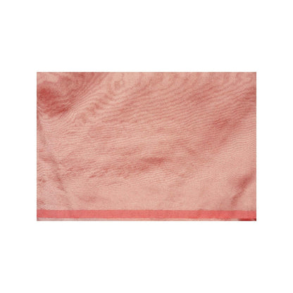 Zal from Benaras Red Pure Tissue Plain Banaras Handloom Saree without Blouse