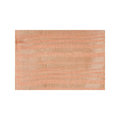 Zal from Benaras Peach Copper Lining Tissue Silk Banarasi Handloom Saree without Blouse