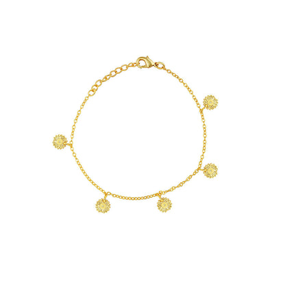 ZARIIN 22Kt Gold Plated Handcrafted Ethnic Bracelet