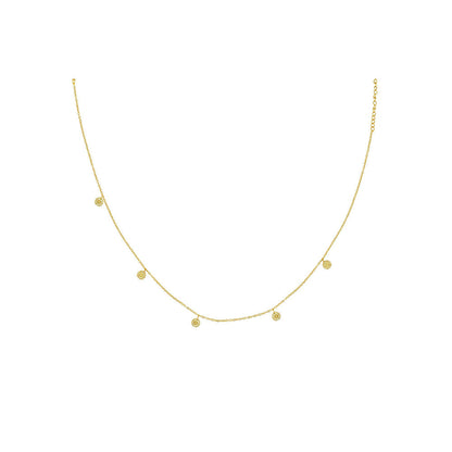 ZARIIN 22Kt Gold Plated Charming Pendant Necklace