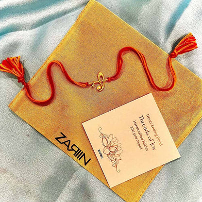 ZARIIN Paisley Pop Thread Rakhi