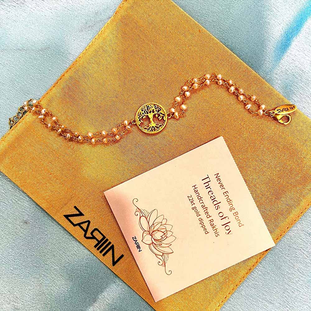 ZARIIN Tree of Life Pearl Lumba Bracelet