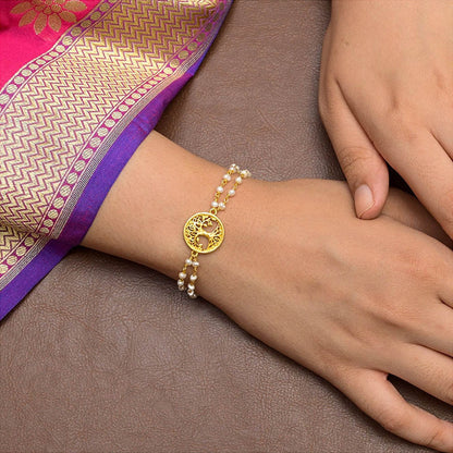 ZARIIN Tree of Life Pearl Lumba Bracelet