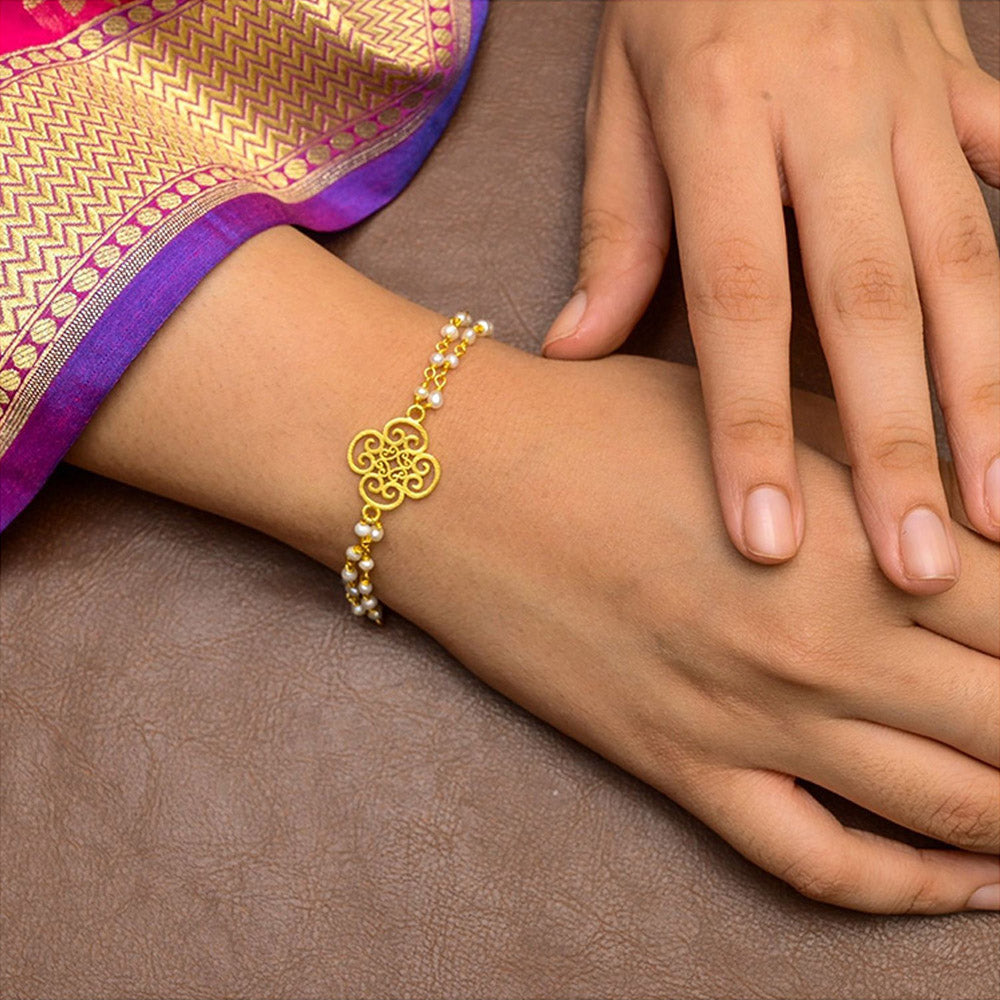 ZARIIN Pretty Bonds Pearl Lumba Bracelet