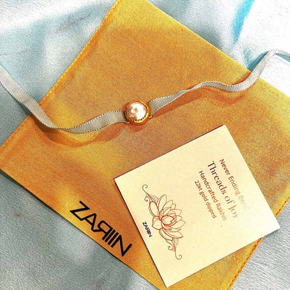 ZARIIN Forever Bond Baroque Pearl Rakhi